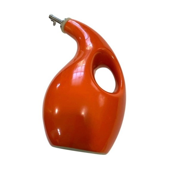 Rachel Ray Oil Vinegar Dispenser H016 Orange 9 in Tall 16 oz EVOO - Picture 2 of 3